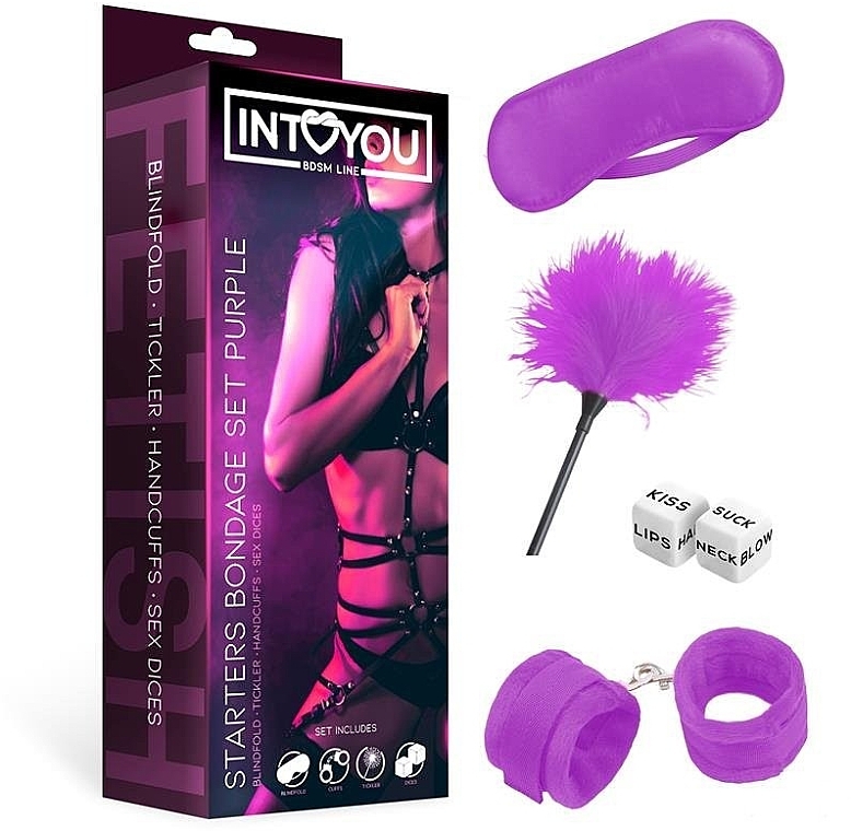 Набір - Engily Ross BDSM Line Bondage Kit Set of 4 Purple — фото N1