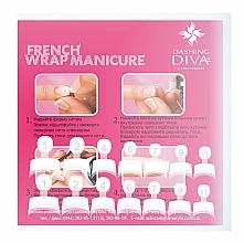 Набор типс для френча, белые - Dashing Diva French Wrap Manicure Short Trial Size — фото N2