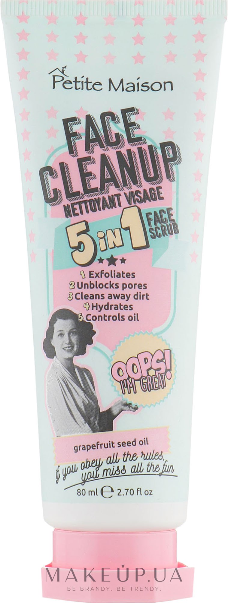 Очищувальний засіб для обличчя 5 в 1 - Petite Maison 5 in 1 Face Scrub — фото 80ml