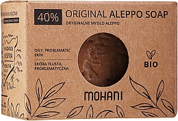 Парфумерія, косметика Мило алепське з лавровою олією 40% - Mohani Original Aleppo Soap 40%