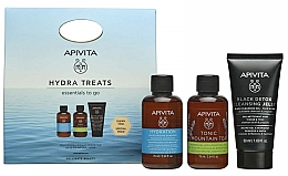 Набор - Apivita Hydra Treats Set (sh/gel/75ml + shampoo/75ml + gel/50ml) — фото N1