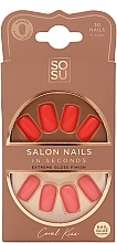 Набор накладных ногтей - Sosu by SJ Salon Nails In Seconds Coral Kiss — фото N1