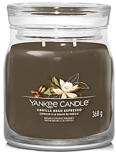 Ароматическая свеча в банке "Vanilla Bean Espresso", 2 фитиля - Yankee Candle Singnature  — фото N1