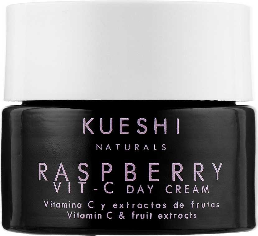 Крем для обличчя з екстрактом малини й вітаміном С - Kueshi Naturals Raspberry Vit-C Day Cream — фото N1