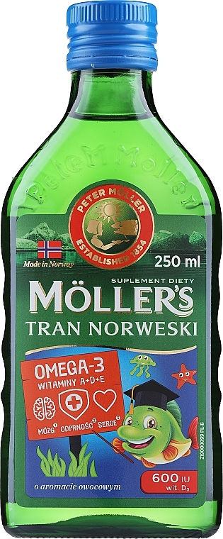 Харчова добавка з фруктовим ароматом "Omega 3 + D3" - Mollers — фото N1