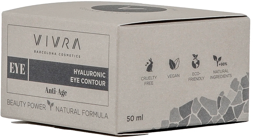 Крем для шкіри навколо очей - Vivra Hyaluronic Eye Contour Anti-Age — фото N3