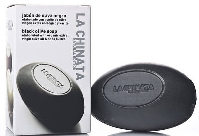 Мыло с экстрактом черной оливы - La Chinata Black Olive Soap — фото N1