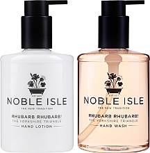 Noble Isle Rhubarb Rhubarb - Набор (h/wash/250 ml + h/lot/250ml) — фото N2