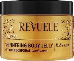 Духи, Парфюмерия, косметика Мерцающее золотое желе для тела - Revuele Shimmering Body Jelly Gold