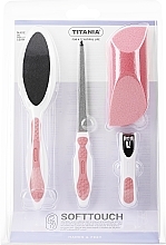 Набір для манікюру, пудровий - Titania Softtouch Manicure & Pedicure Set — фото N1