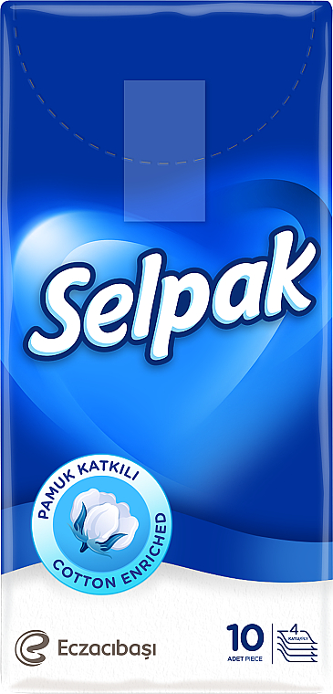 Хустинки паперові "Super Soft" - Selpak  — фото N1