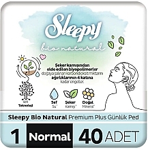 Прокладки щоденні, 40 шт. - Sleepy Bio Naturel Ped Normal — фото N1