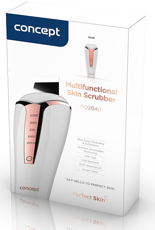 Многофункциональный ультразвуковой шпатель - Concept Perfect Skin PO2040 Multifunctional Skin Scrubber — фото N2
