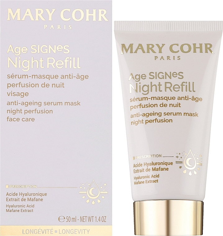 Відновлювальна нічна маска-сироватка - Mary Cohr Age Signes Night Refill — фото N2