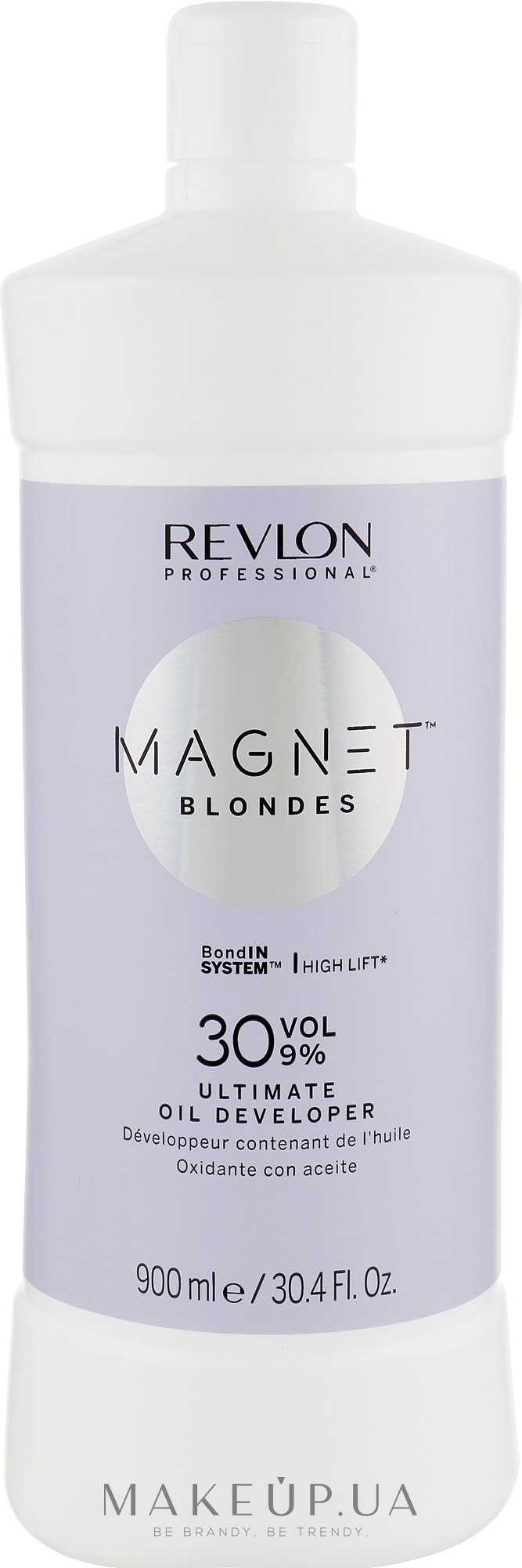 Крем-пероксид с добавлением масла 30 Vol. 9% - Revlon Professional Magnet Blondes Ultimate Oil Developer — фото 900ml