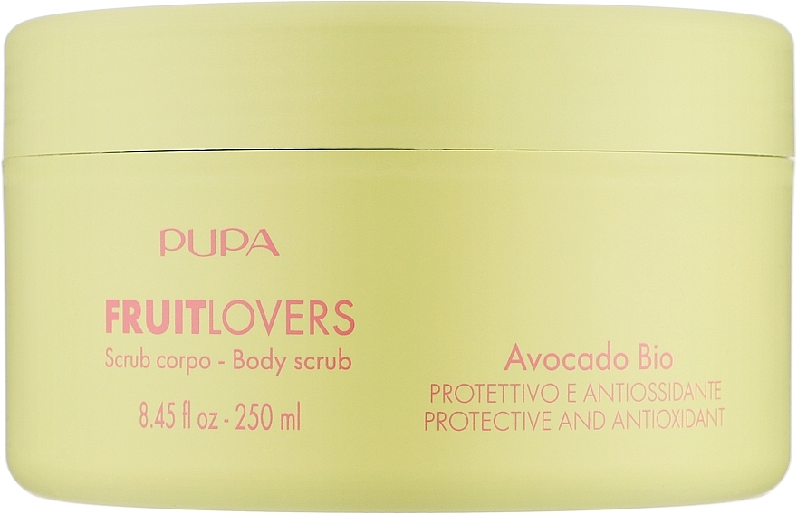 Скраб для тіла "Авокадо" - Pupa Fruit Lovers Avocado Bio Body Scrub — фото N1