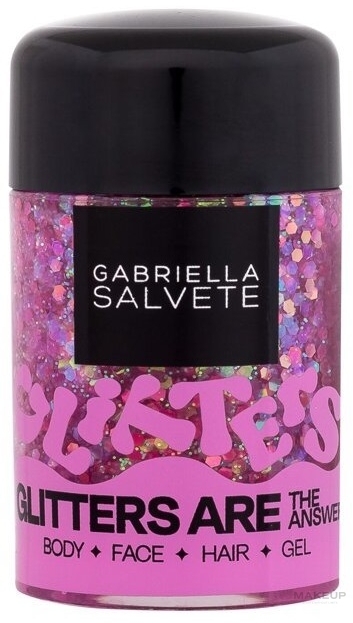 Гель-глітер для обличчя, тіла та волосся - Gabriella Salvete Festival Glitters Are The Answer — фото Rose