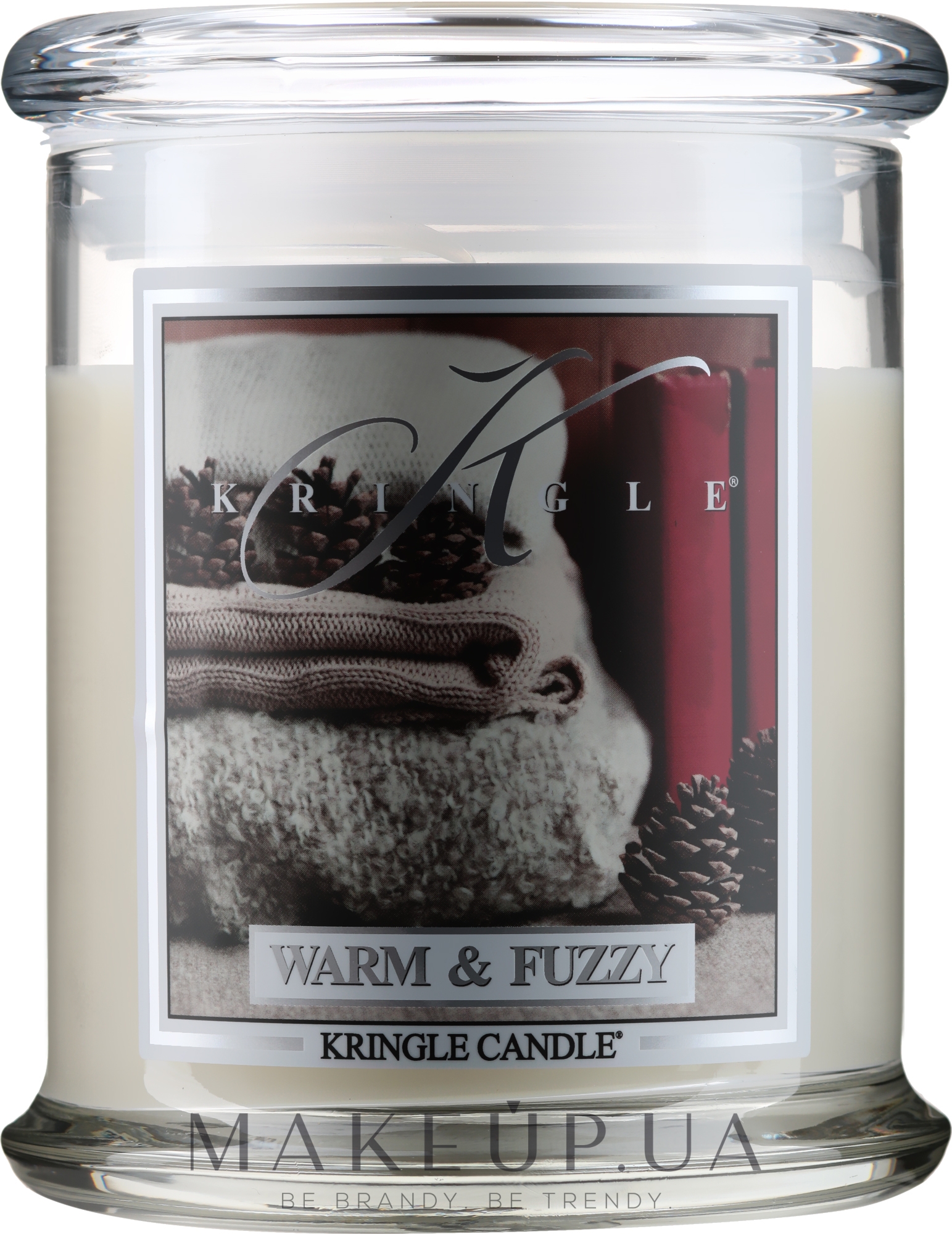 Ароматическая свеча в банке - Kringle Candle Warm & Fuzzy — фото 411g