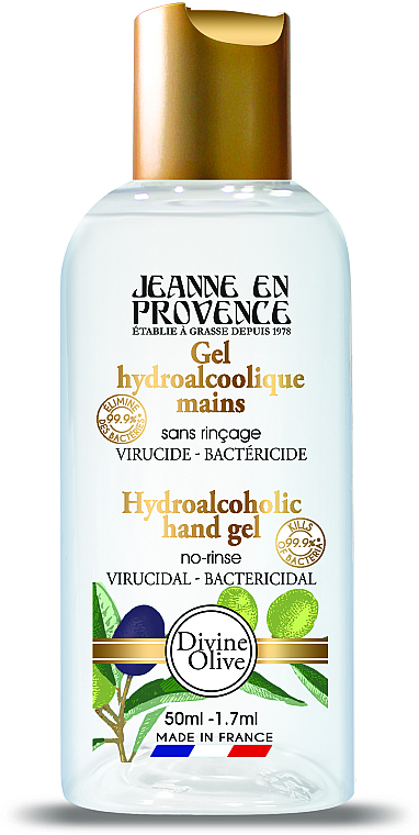 Гель для миття рук - Jeanne en Provence Divine Olive Hydroalcoholic Hand Gel — фото N1