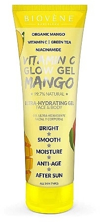 Ультразволожувальний гель для обличчя та тіла з вітаміном С - Biovene Vitamin C Glow Gel Mango — фото N1