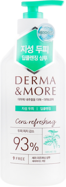 Шампунь для волосся очищувальний і освіжальний - KeraSys Derma & More Cera Refreshing Shampoo — фото N3