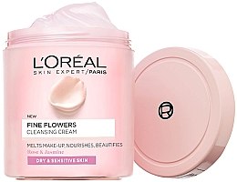 Парфумерія, косметика Очищувальний крем для обличчя - L'Oreal Skin Expert Delicate Flowers Cleansing Cream