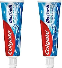 Набор - Colgate Max Fresh Cooling Crystals (toothpaste/2x75ml) — фото N1