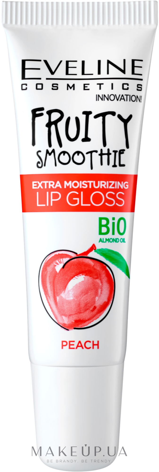 Блеск для губ экстраувлажняющий - Eveline Cosmetics Fruity Smoothie — фото Peach