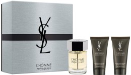 Духи, Парфюмерия, косметика Yves Saint Laurent Yves Saint Laurent LHomme - Набор (edt 100ml + sh/gel 50ml + a/sh balm 50ml)