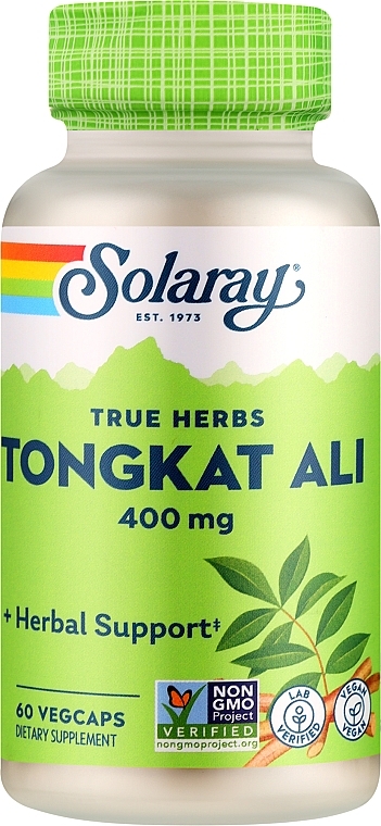 Пищевая добавка для поддержки мужского здоровья - Solaray Tongkat Ali 400 mg — фото N1