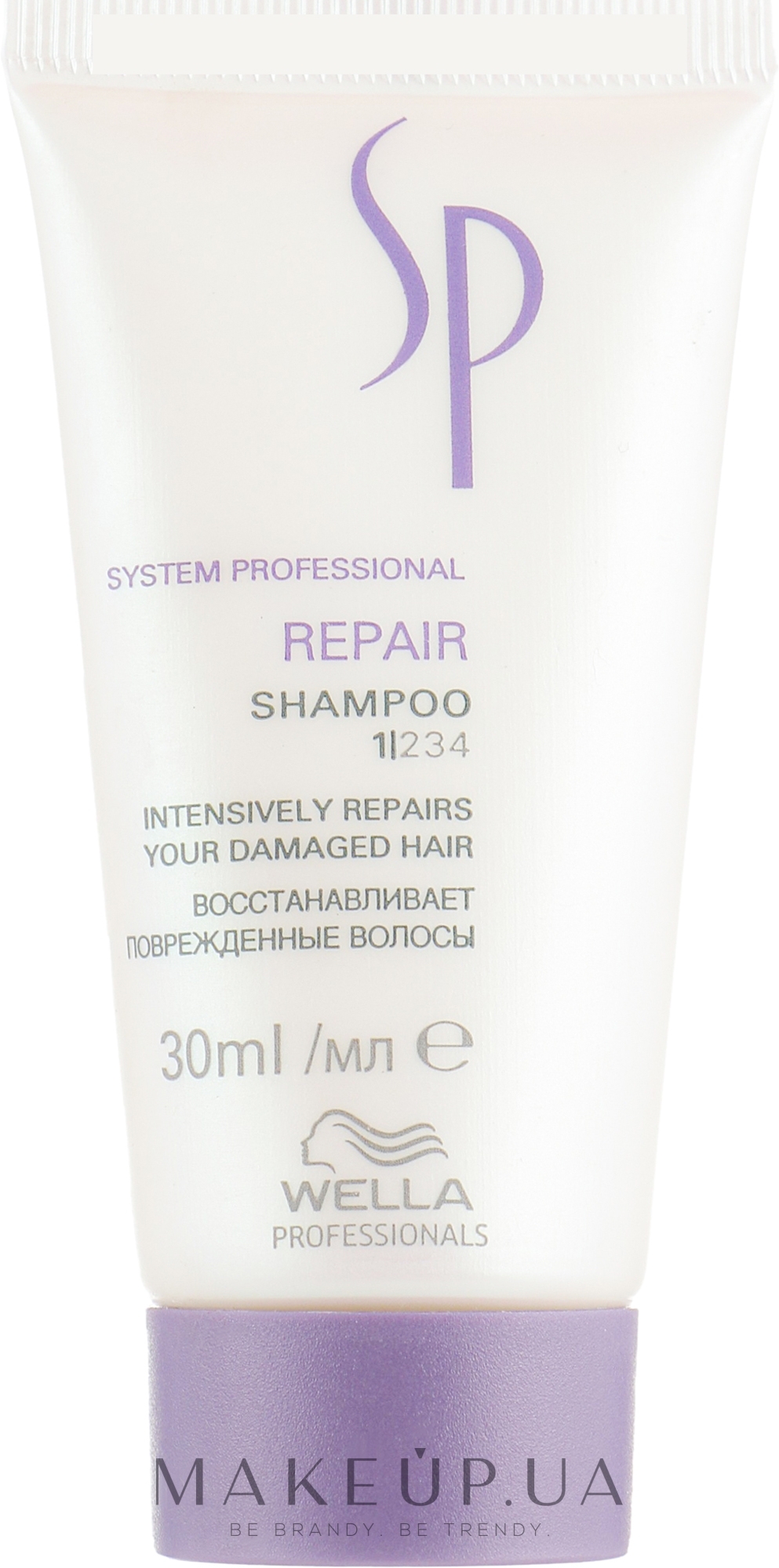 Восстанавливающий шампунь для поврежденных волос - Wella Professionals Wella SP Repair Shampoo — фото 30ml