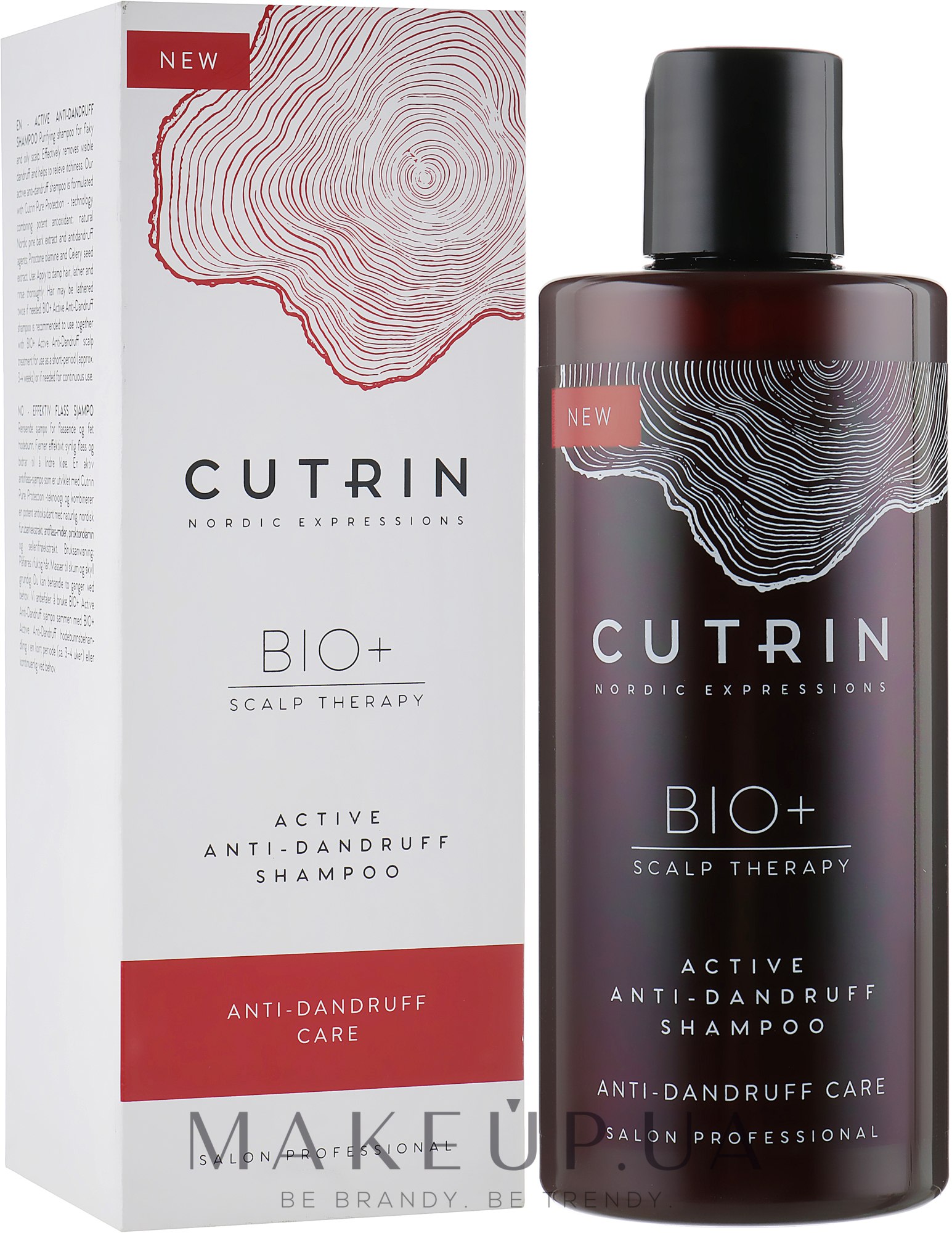 Активный шампунь против перхоти - Cutrin Bio+ Active Anti-Dandruff Shampoo — фото 250ml