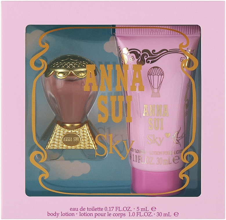 Anna Sui Sky - Набор (edt/5ml + b/lot/30ml) — фото N1