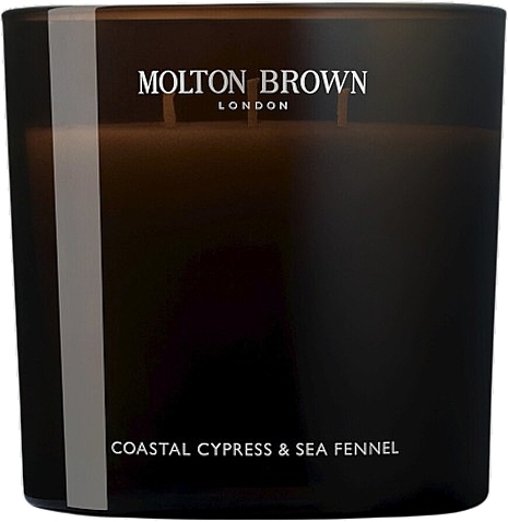 Molton Brown Coastal Cypress & Sea Fennel - Ароматическая свеча с тремя фитилям — фото N1