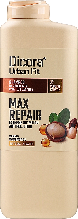 Шампунь для поврежденных волос - Dicora Urban Fit Shampoo Max Repair