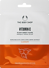 Парфумерія, косметика Маска для сяйва шкіри обличчя "Вітамін С" - The Body Shop Vitamin C Glow Sheet Mask