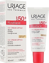 УЦЕНКА Увлажняющий СС крем для лица против покраснений - Uriage Roseliane CC Cream Moisturizing Cream SPF50+ * — фото N3