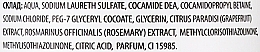 Гель для душу "Грейпфрут + розмарин" - Ro Beauty Grapefruit+Rosemary Proteins Shower Gel — фото N3