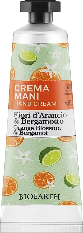 Крем для рук "Апельсиновий цвіт і бергамот" - Bioearth Family Orange Blossom & Bergamot Hand Cream