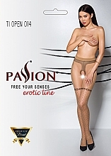 Парфумерія, косметика Колготки еротичні з вирізом Tiopen 014, 20 Den, beige - Passion