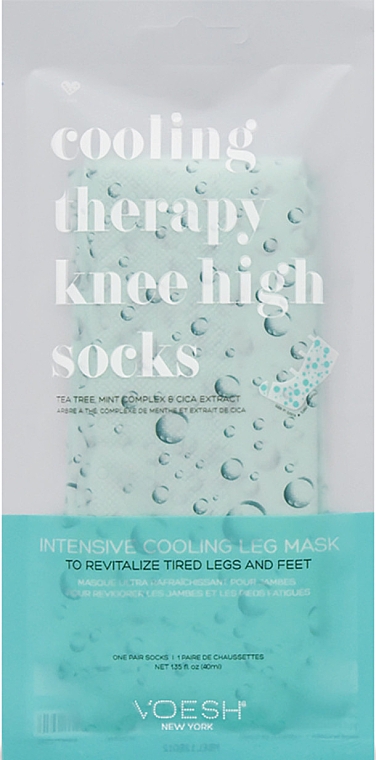 Охолоджувальні шкарпетки для ніг - Voesh Cooling Therapy Knee High Socks — фото N1