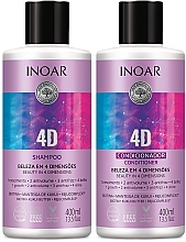 Парфумерія, косметика Набір інтенсивне лікування - Inoar Beauty In 4 Dimensions (shmp/400ml + cond/400ml)