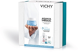 Парфумерія, косметика Різдвяний набір - Vichy Aqualia Thermal A Rich Moisturizer For The Day (f/cr/50ml + f/gel/10ml + f/cr/15ml + mic wat/100ml)