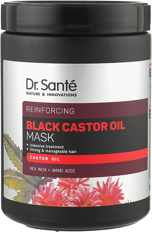 Маска для волосся - Dr. Sante Black Castor Oil Mask — фото N3