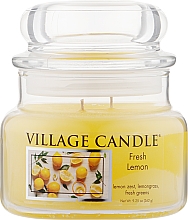 Ароматическая свеча в банке "Свежий лимон" - Village Candle Fresh Lemon — фото N2