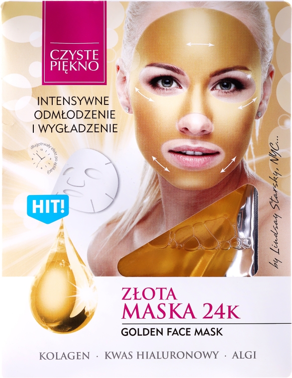 Маска для обличчя "Золота" - Czyste Piekno Gold Face Mask — фото N1