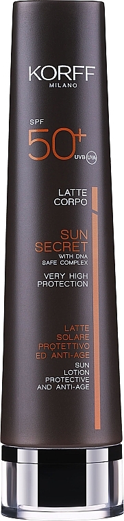 Защитное и антивозрастное молочко для загара с SPF 50 - Korff Latte Solare Protettivo Anti-Age Corpo SPF 50 — фото N1