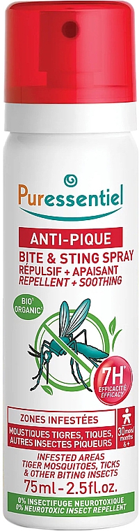 Средство от комаров - Puressentiel Anti-spity Spray — фото N1