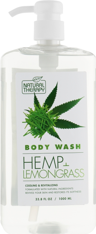 Гель для душа с экстрактом конопли и лемонграсса - Natural Therapy Hemp + Lemongrass Body Wash