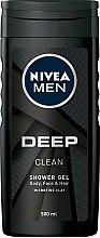 Глубоко очищающий гель для душа - NIVEA MEN Deep Clean Shower Gel — фото N2